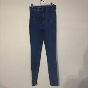 American Eagle Outfitters Dark Blue Skinny Jeans